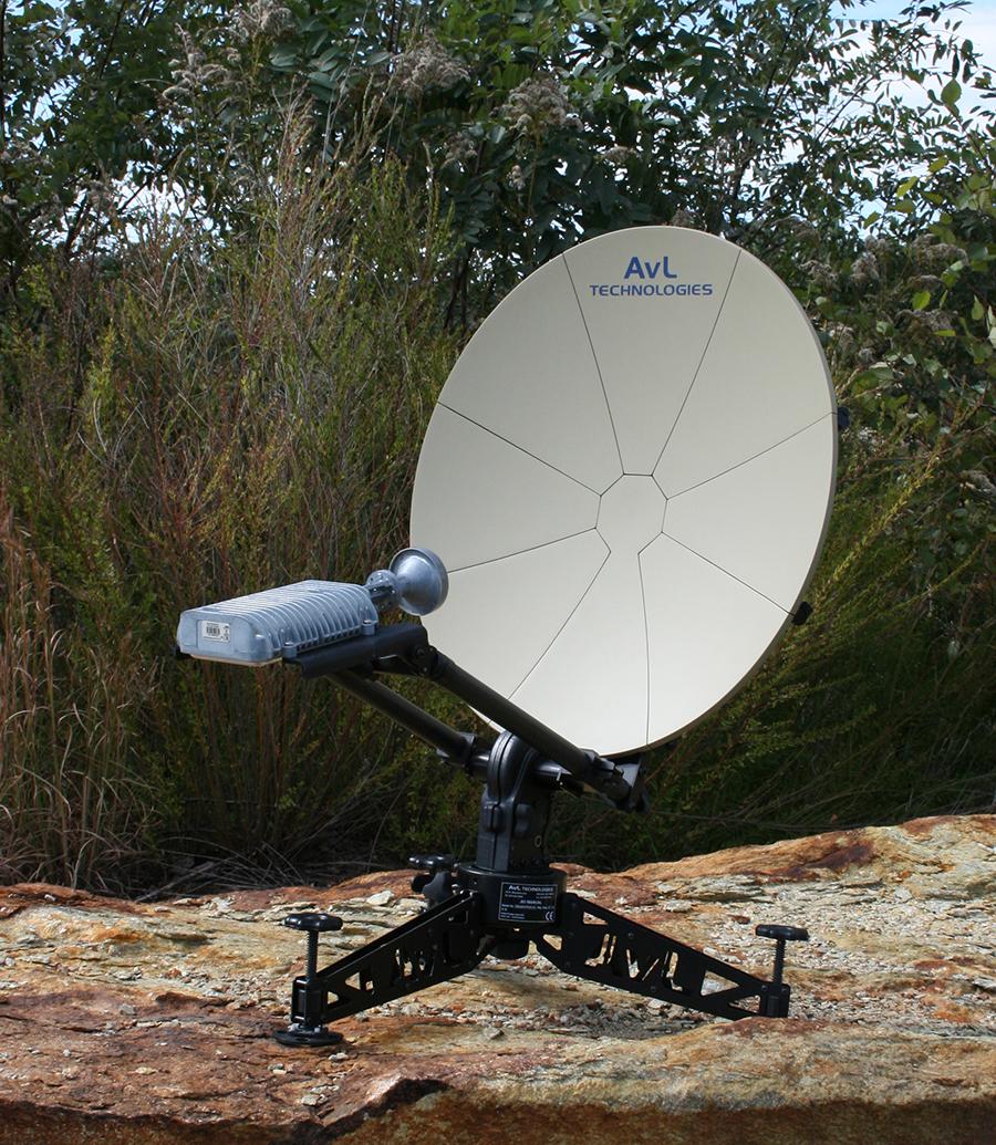 60cm Tri-Band Manual Manpack FlyAway Antenna