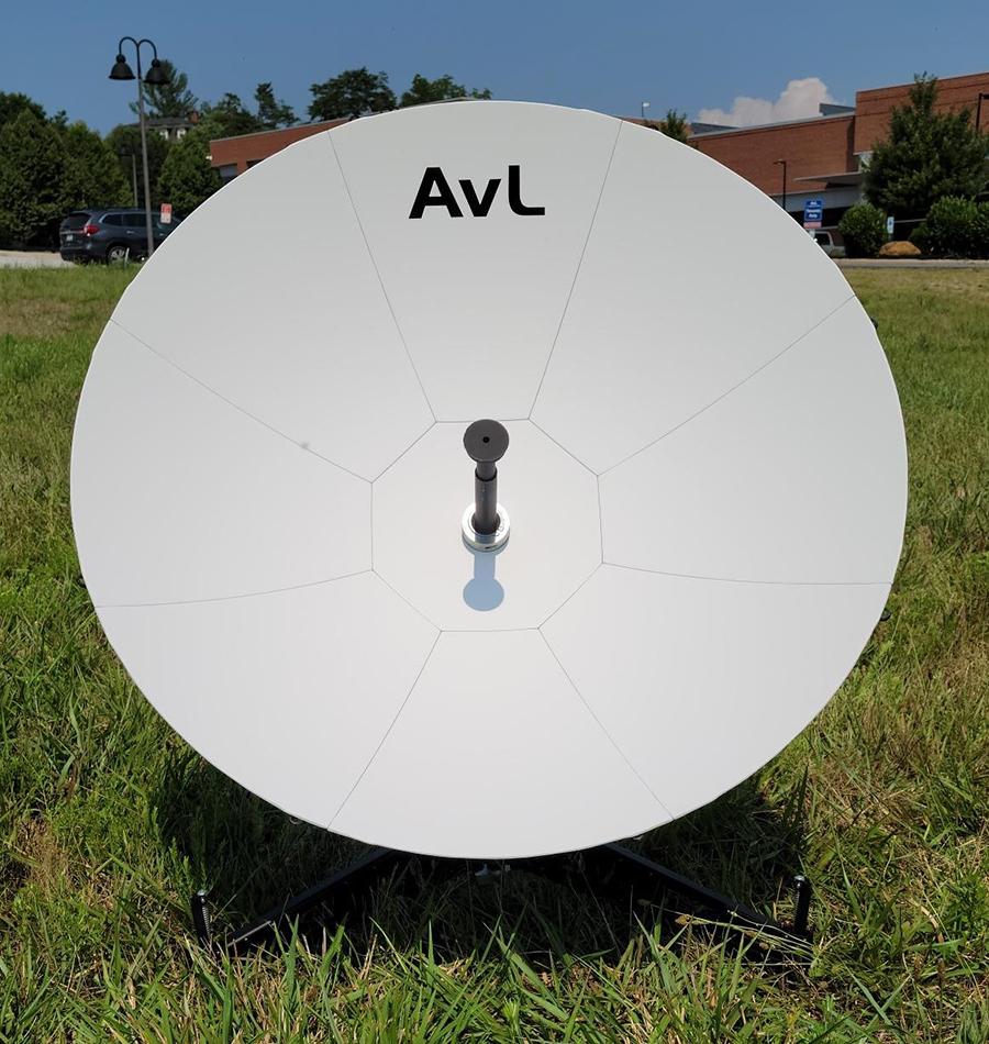 98cm Tri-Band Manual or Motorized Axi-Symmetric FlyAway Antenna