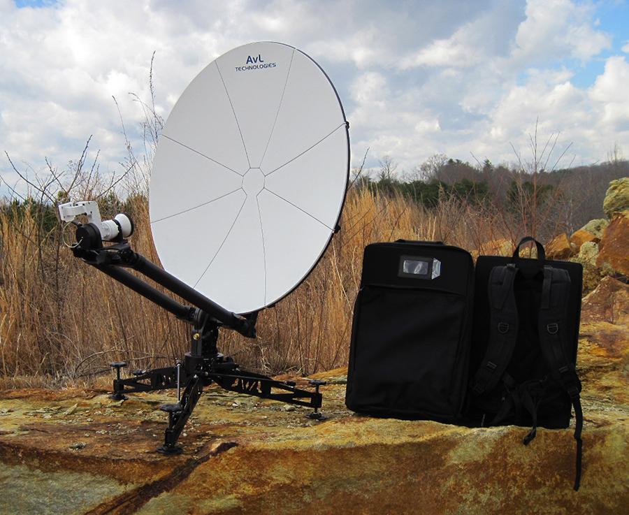 85cm Tri-Band Manual Manpack FlyAway Antenna